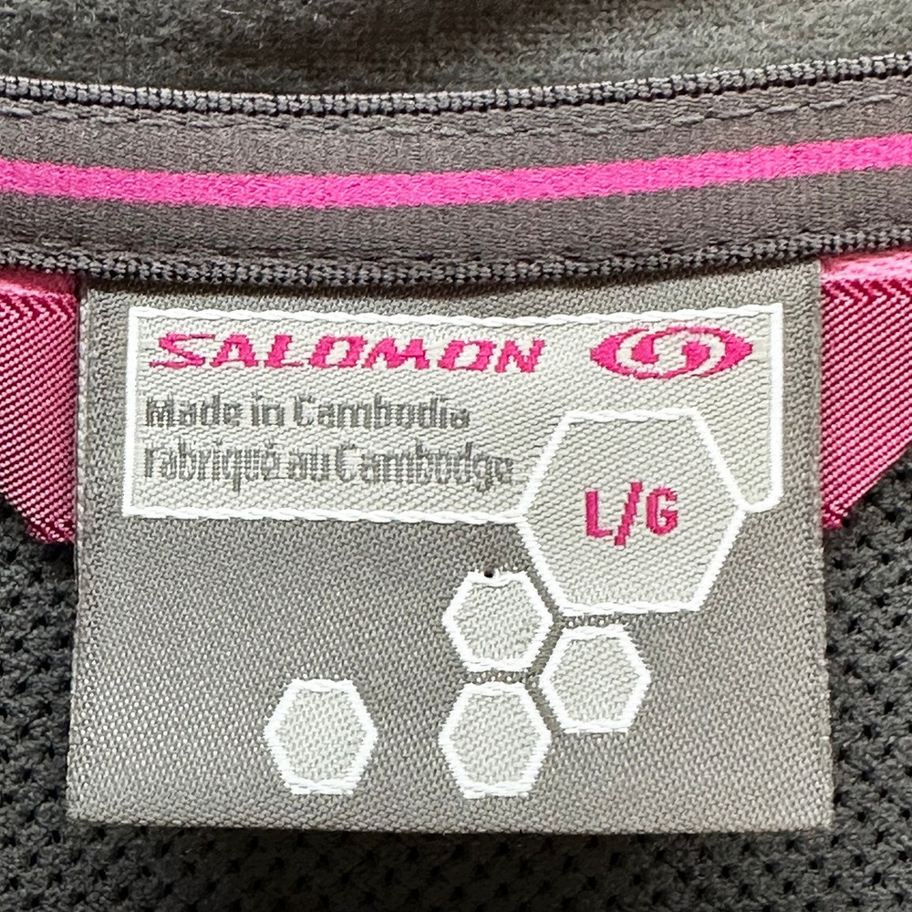 SALOMON Women's Full Zip Soft Shell‎ Nylon Jacket • Large • Burgundy, maroon - Picture 8 of 10